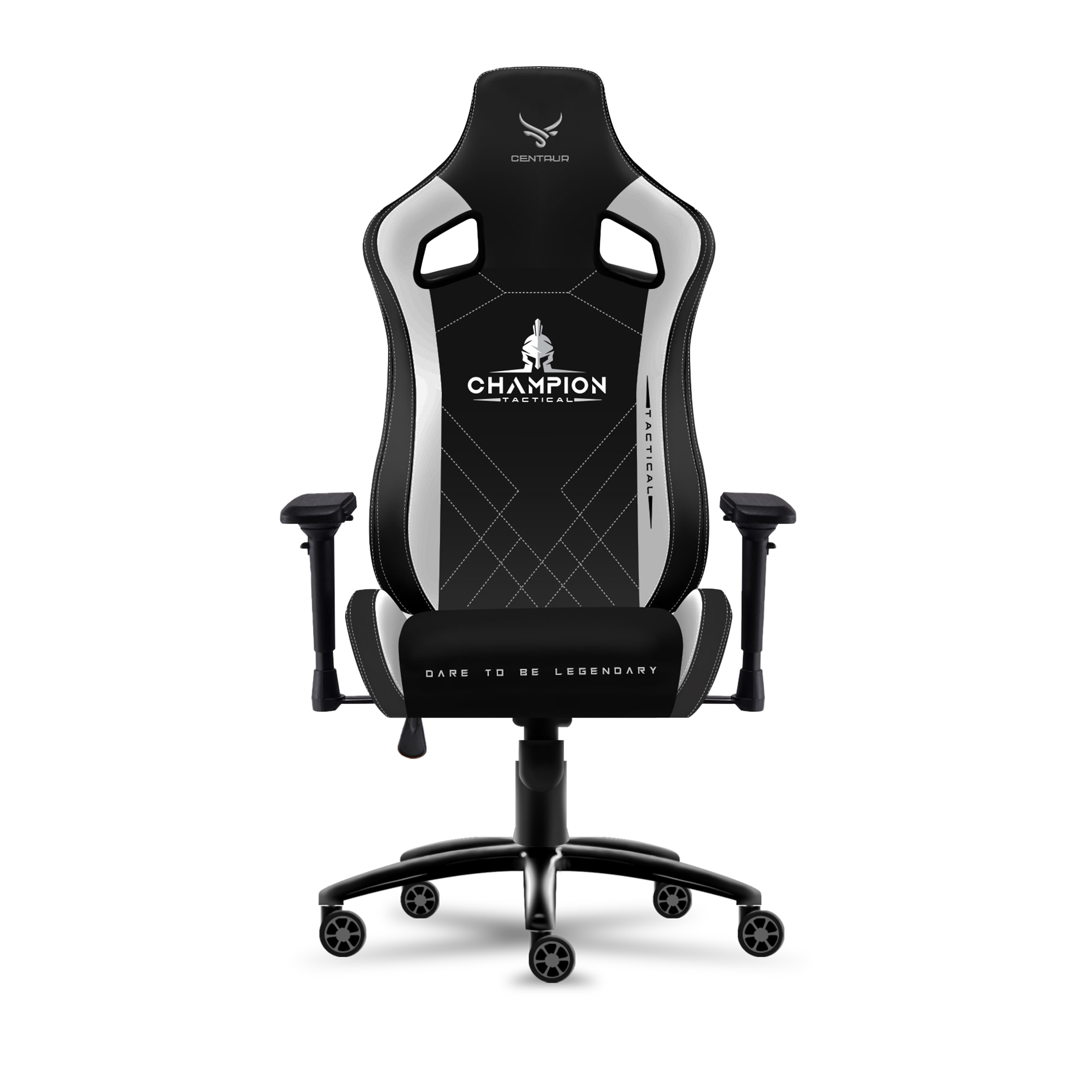 GHẾ GAMING CENTAUR CHAMPION BLACK WHITE